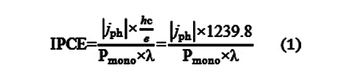 Incident Monochromatic Photon-Electron Conversion Efficiency Calculation Formula.jpg Incident Monochromatic Photon-Electron Conversion Efficiency Calculation Formula.jpg
