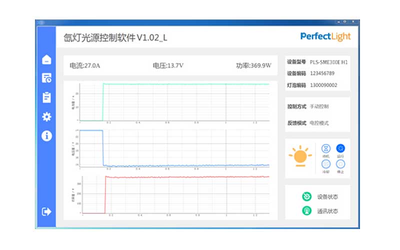 PLS-SME300E-H1 Xenon Lamp Light Source PC Control Software Interface.jpg PLS-SME300E-H1 Xenon Lamp Light Source PC Control Software Interface.jpg
